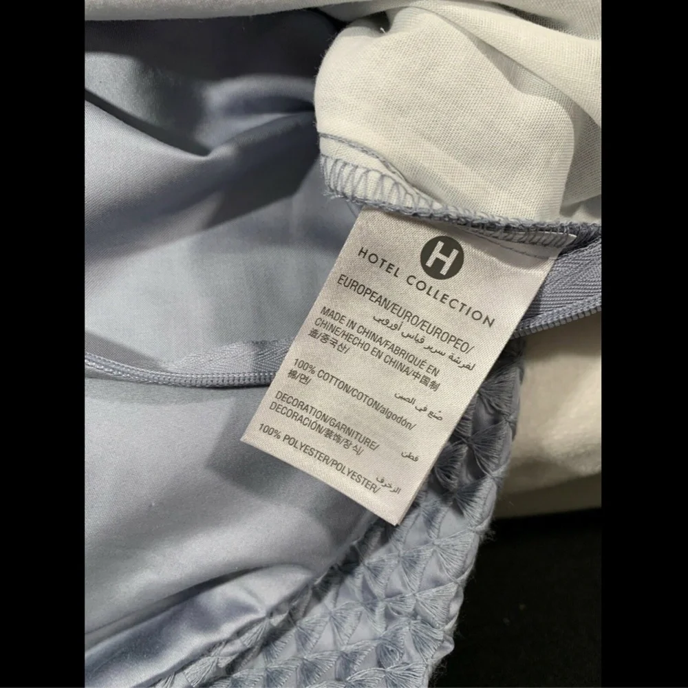 NIB $185 Hotel Collection (1)‎ Diamond Stripe European Sham Euro